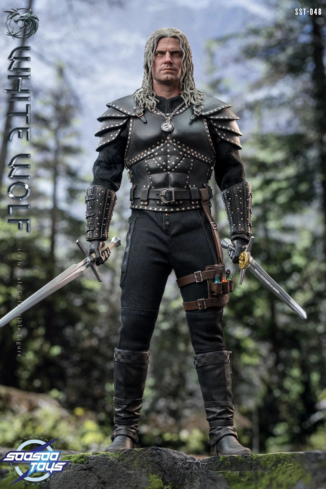 SOOSOO TOYS The Witcher White Wolf Henry Cavill 1/6th Scale Action Figure SST048