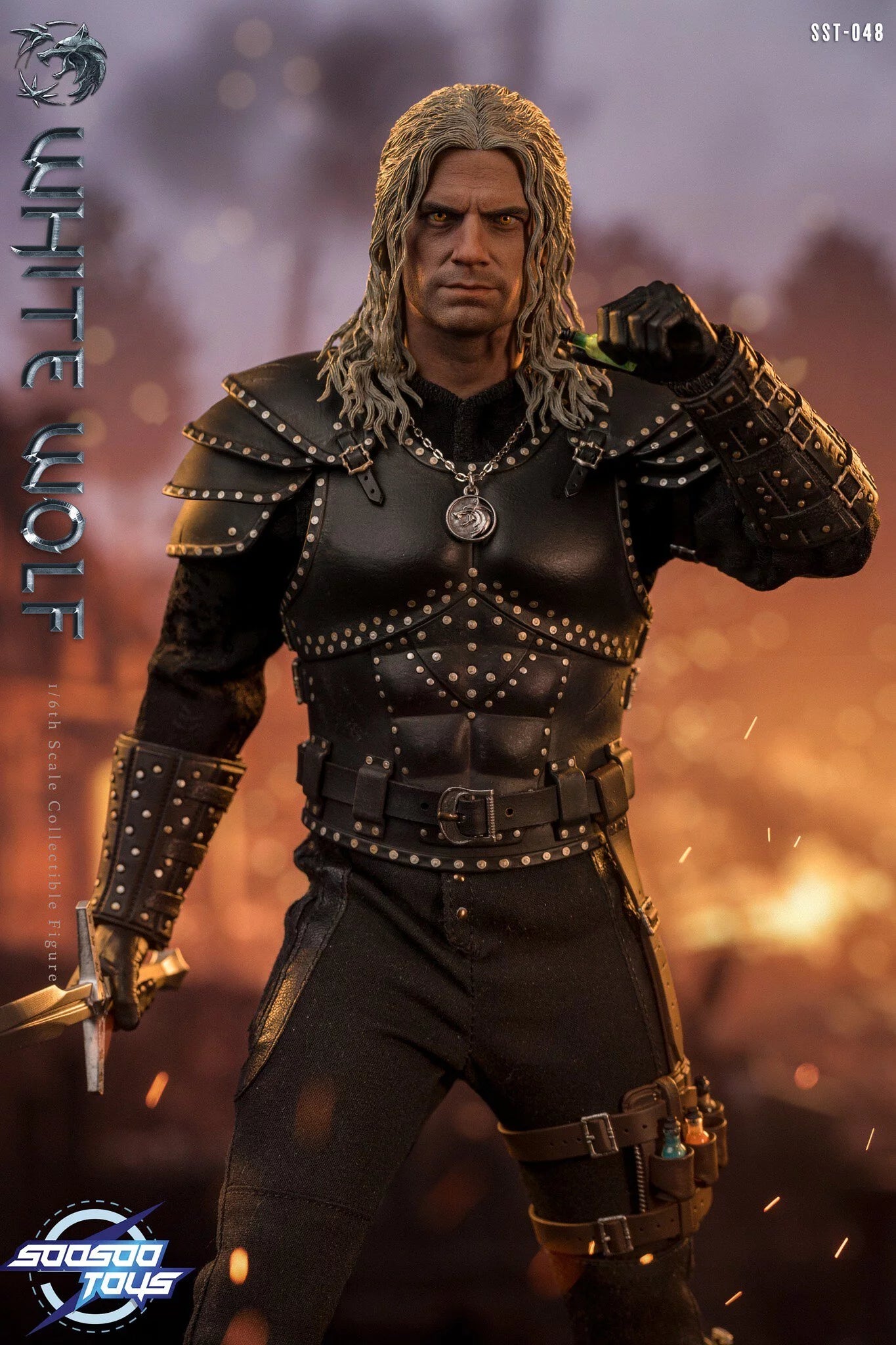 SOOSOO TOYS The Witcher White Wolf Henry Cavill 1/6th Scale Action Figure SST048