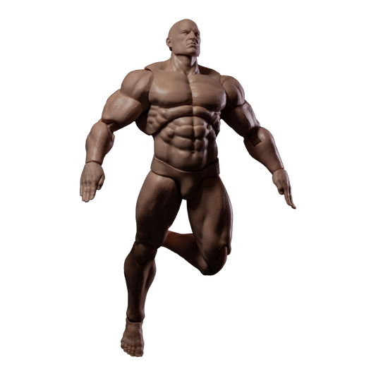 MUFF TOYS Adam Comic Style Super Strong Male 1/12th Scale Action Figure Body AD01